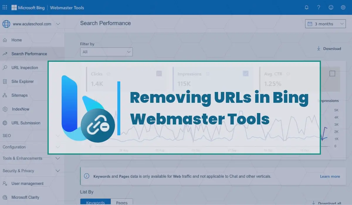 How to Remove a URL in Bing Webmaster Tools