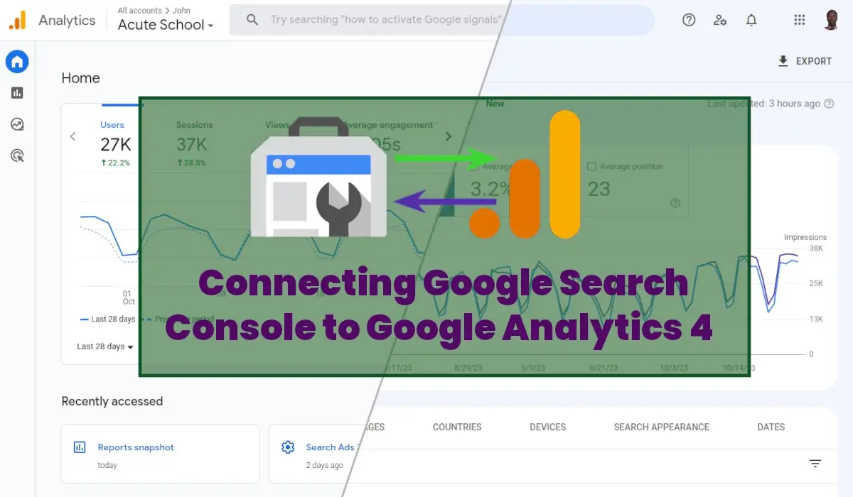 How to Connect Google Search Console to Google Analytics 4