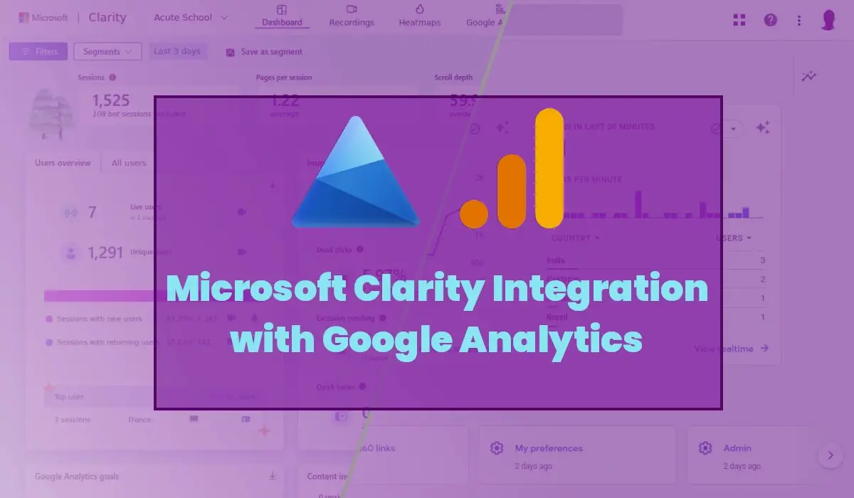 Microsoft Clarity Integration with Google Analytics