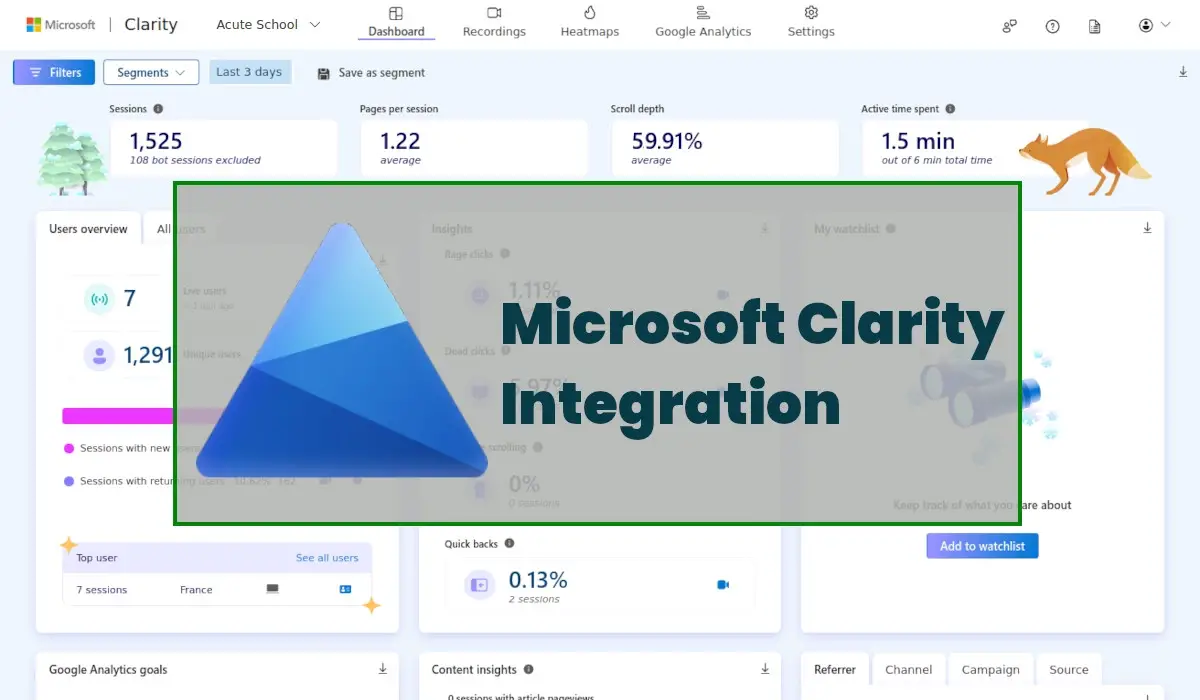 How to integrate Microsoft Clarity on your Website