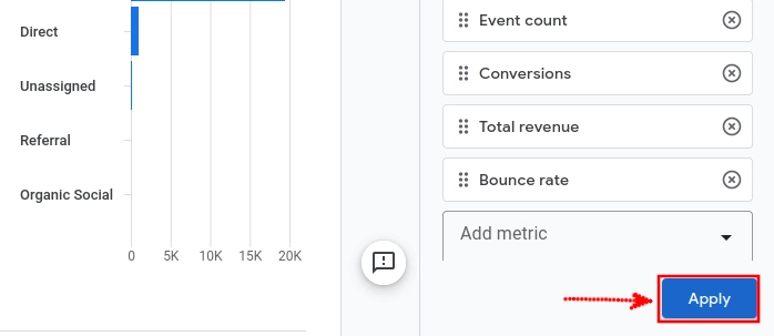 Applying Bounce Rate Metric in Google Analytics 4