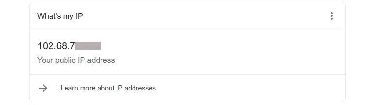How to check your ip address on Google